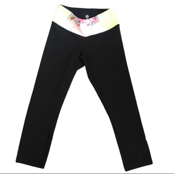 Lululemon Wunder Under Reversible Crop Black Size 2 - Picture 1 of 6